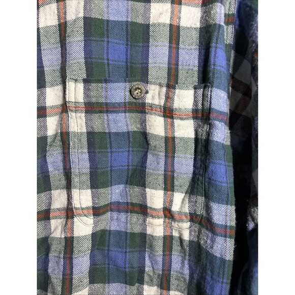 90s Wear First Flannel Shirt Mens L Long Sleeve Plaid Button Up - Picture 4 of 7